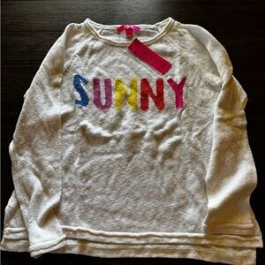 Lilly Pulitzer Danette Sweater Resort White Sunny Intarsia Med. NWT.